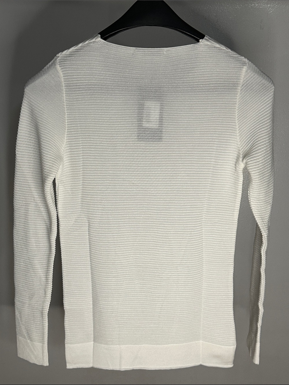 LAGOS White Ribbed Crew Neck Sweater - Picture 2 of 4